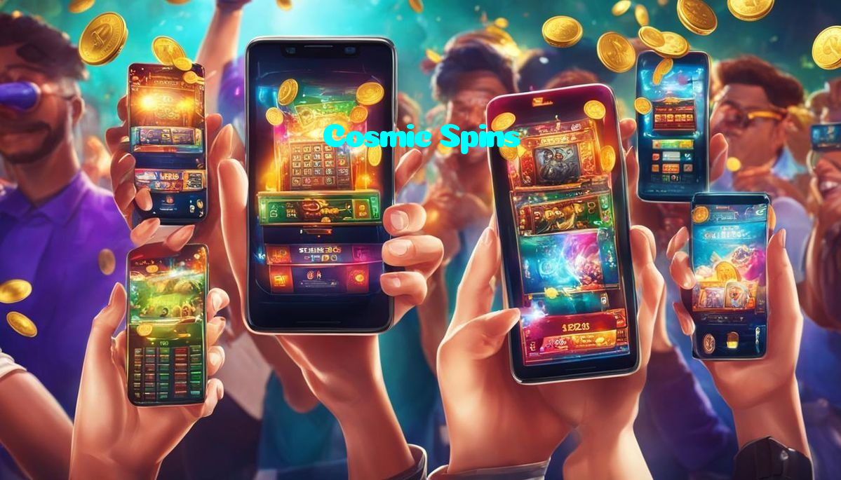 Cosmic Spins خوش آمدید بونس +600% پیشکش موبائل ایپ کے پروموشن سیکشن میں دکھائی دیتی ہے۔